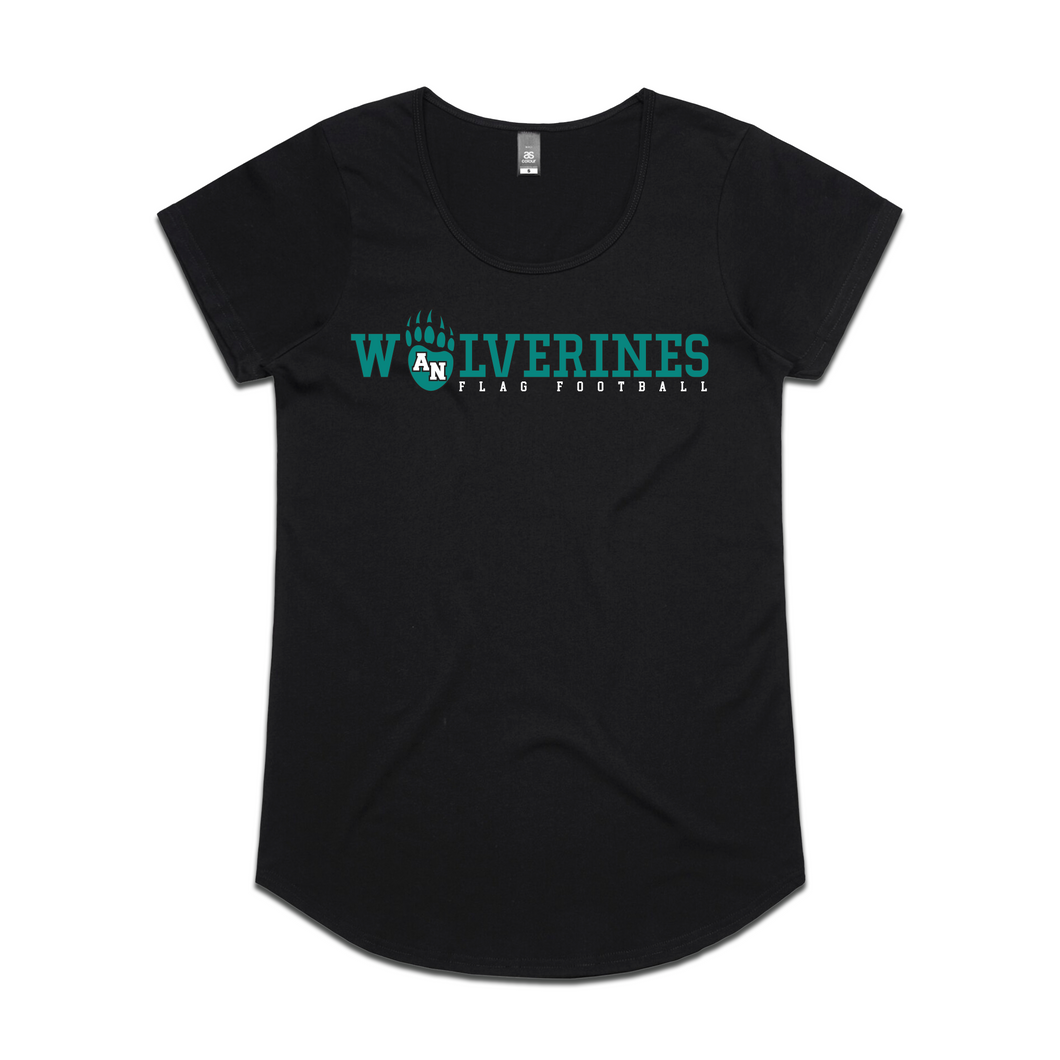 ANHS Flag Football Wolverines Women's  Tee